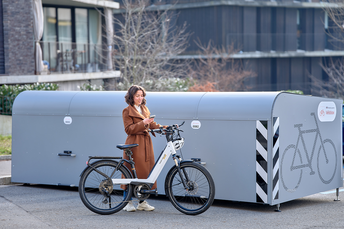 Les vélobox s’ouvrent via une application